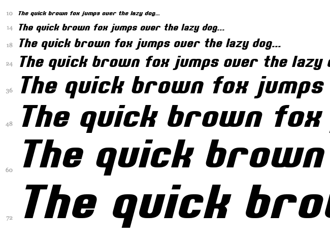 Erte font waterfall